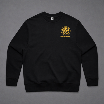Golden Grit black crew neck